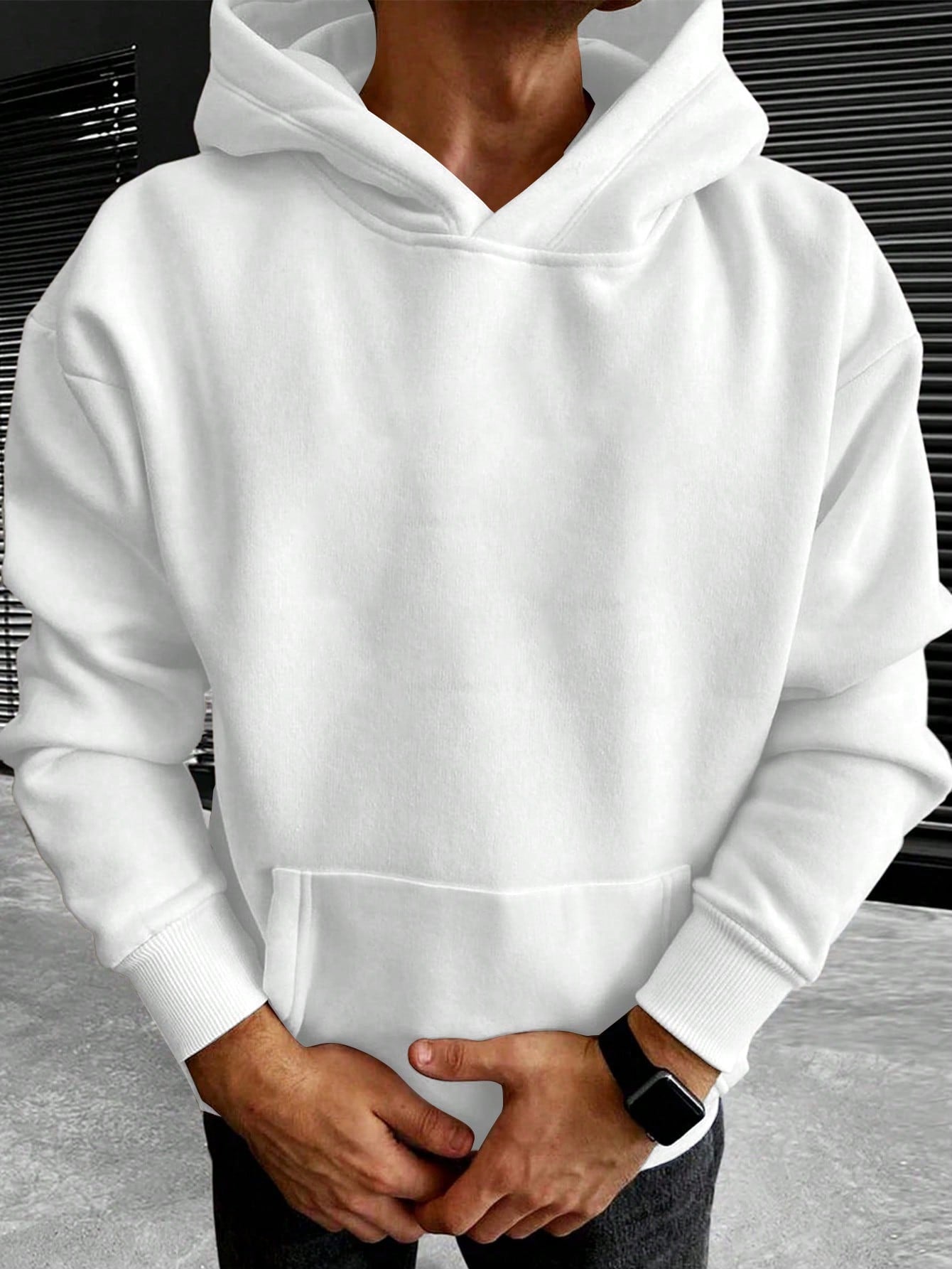Heren In de mode Effen kleur Hoodie