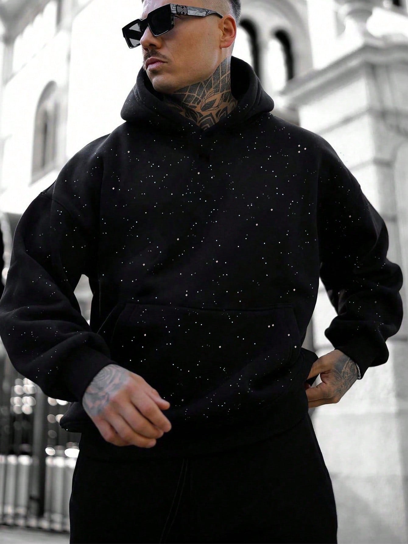 Heren In de mode Effen kleur Hoodie