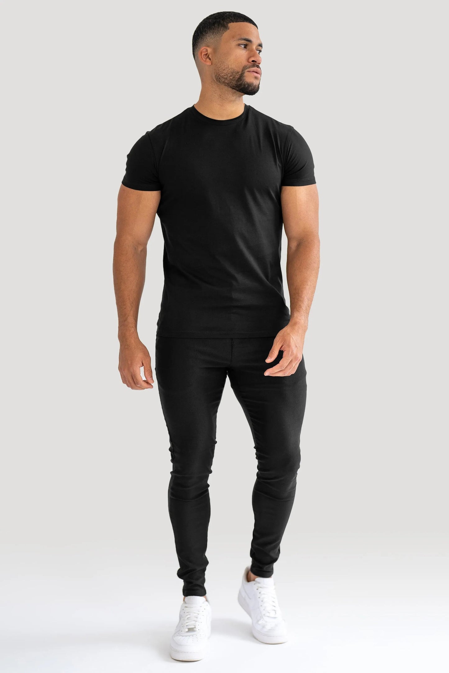 THE MERCERISED T-SHIRT - BLACK