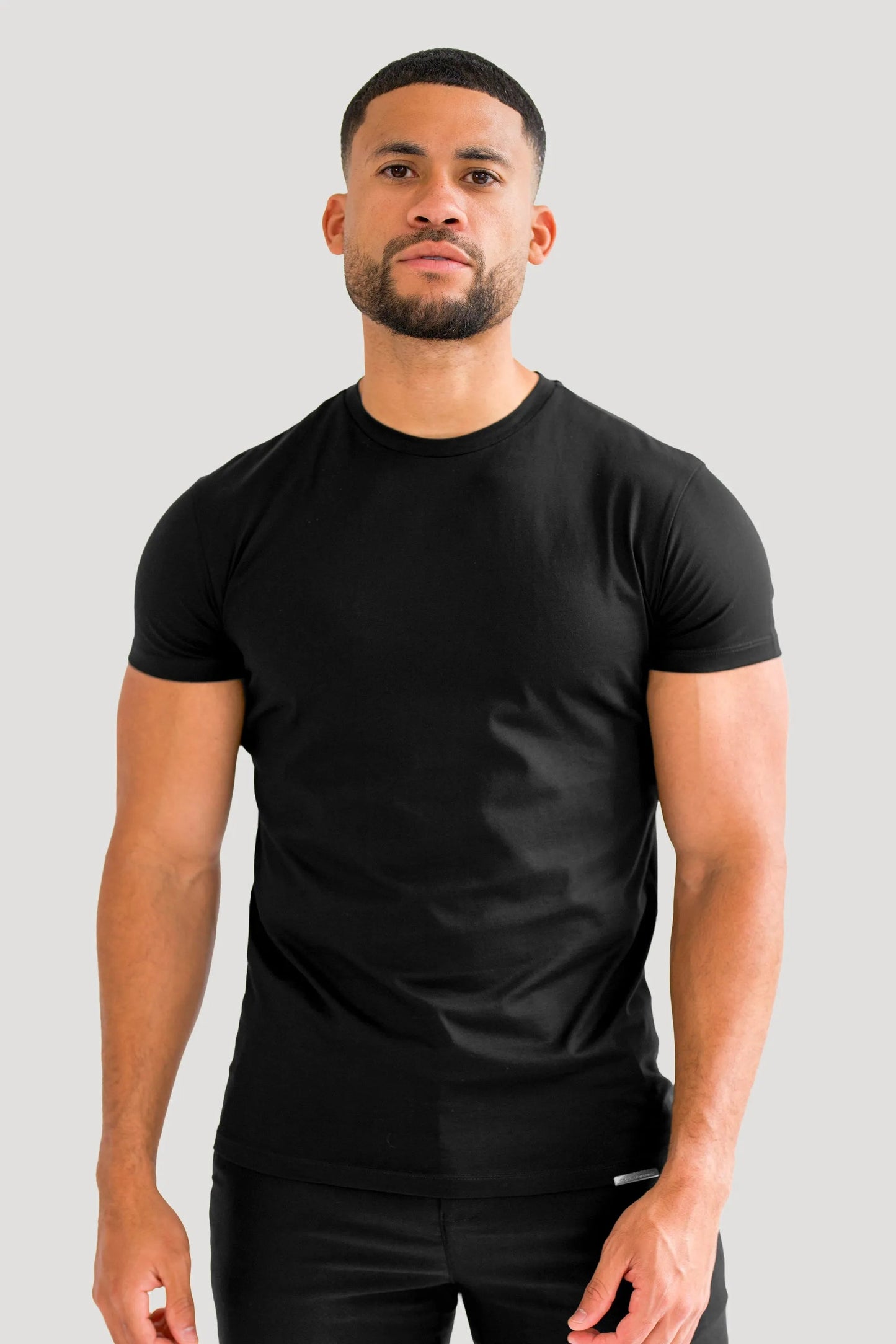 THE MERCERISED T-SHIRT - BLACK