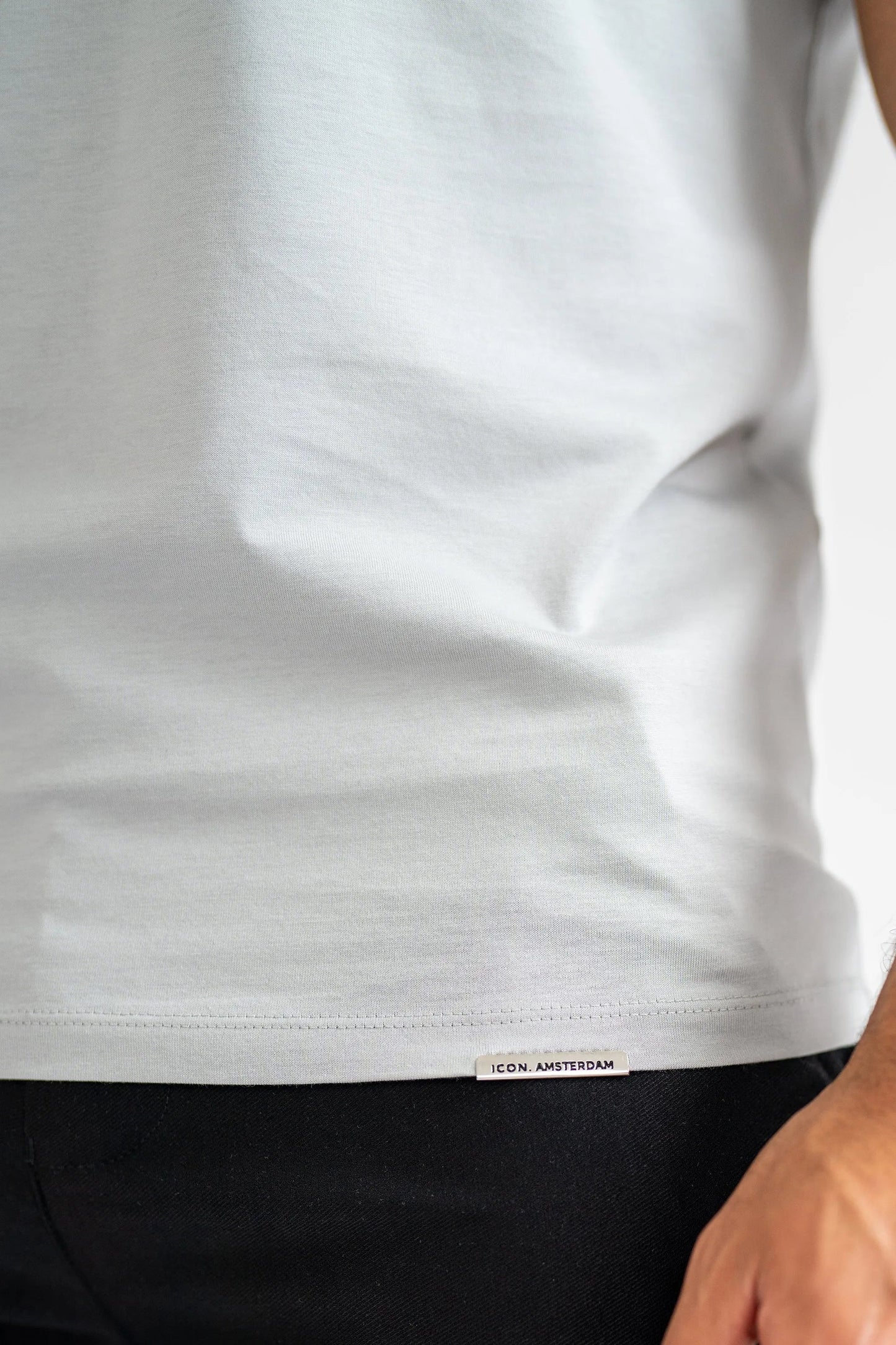 THE MERCERISED T-SHIRT - GREY