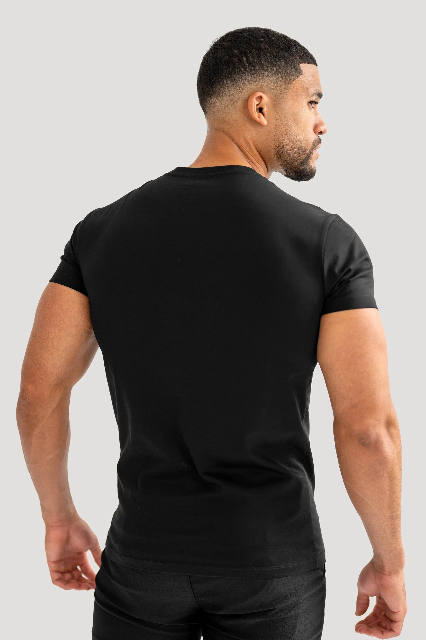THE MERCERISED T-SHIRT - BLACK