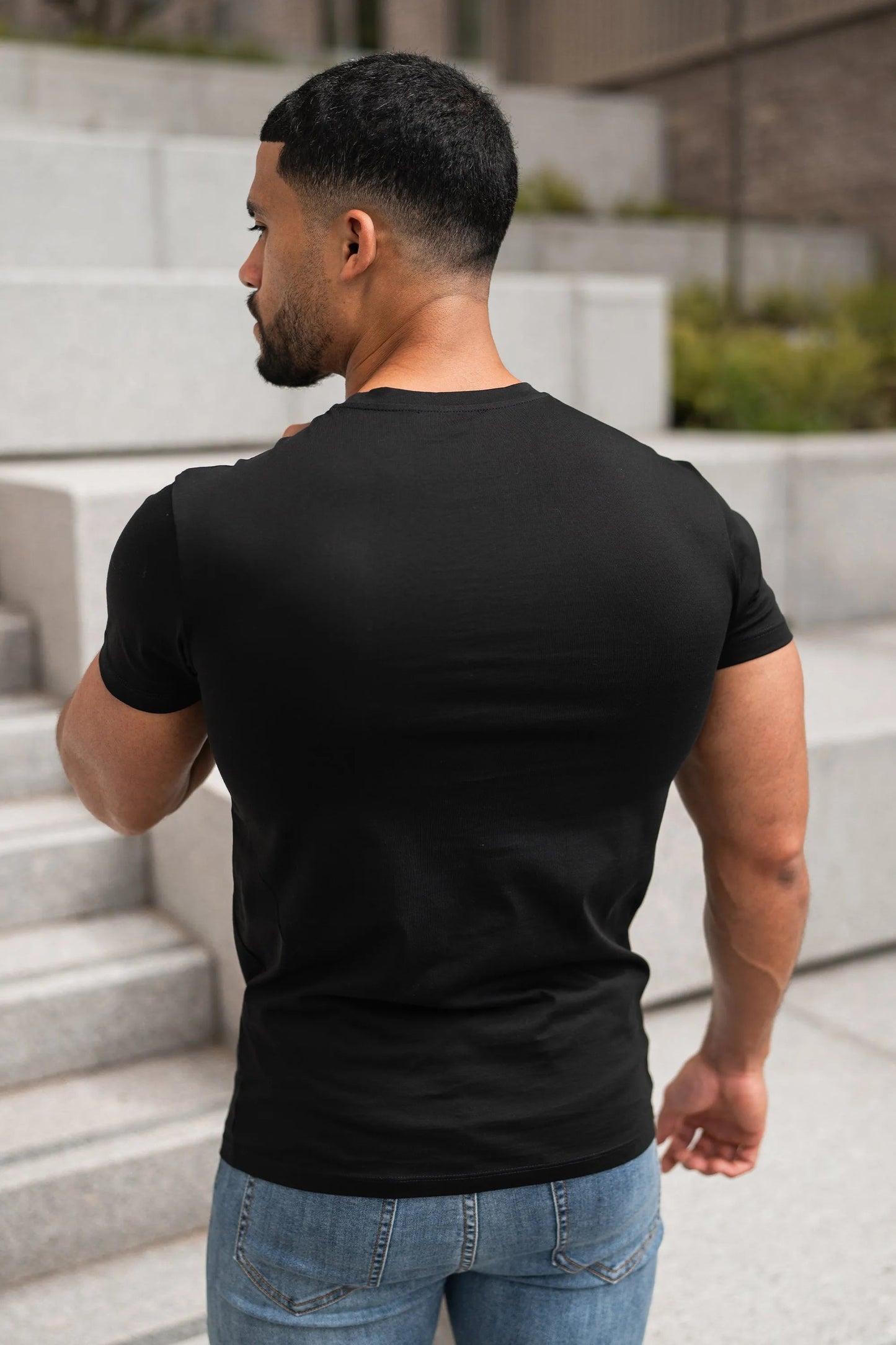THE MERCERISED T-SHIRT - BLACK