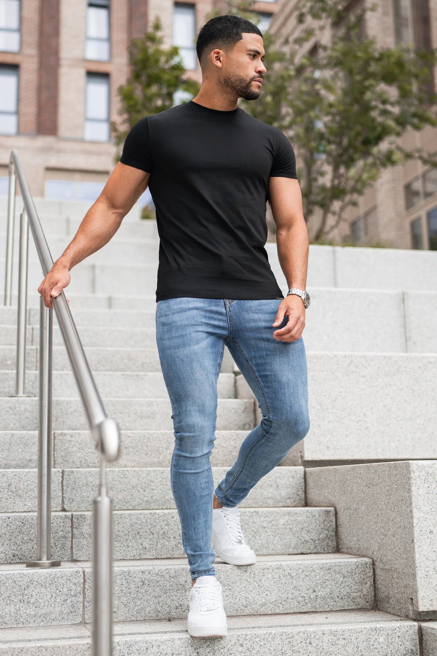 THE MERCERISED T-SHIRT - BLACK