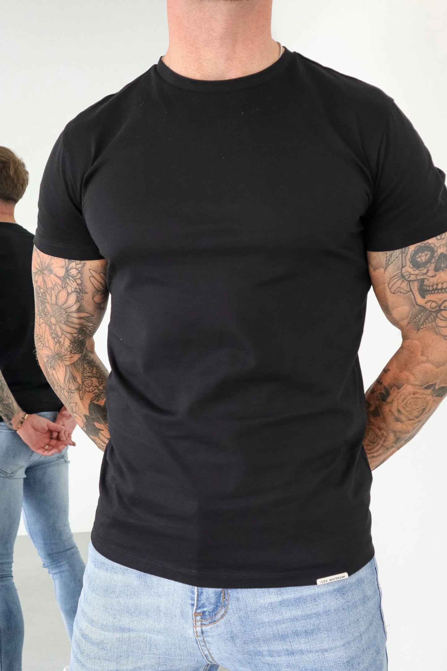 THE MERCERISED T-SHIRT - BLACK