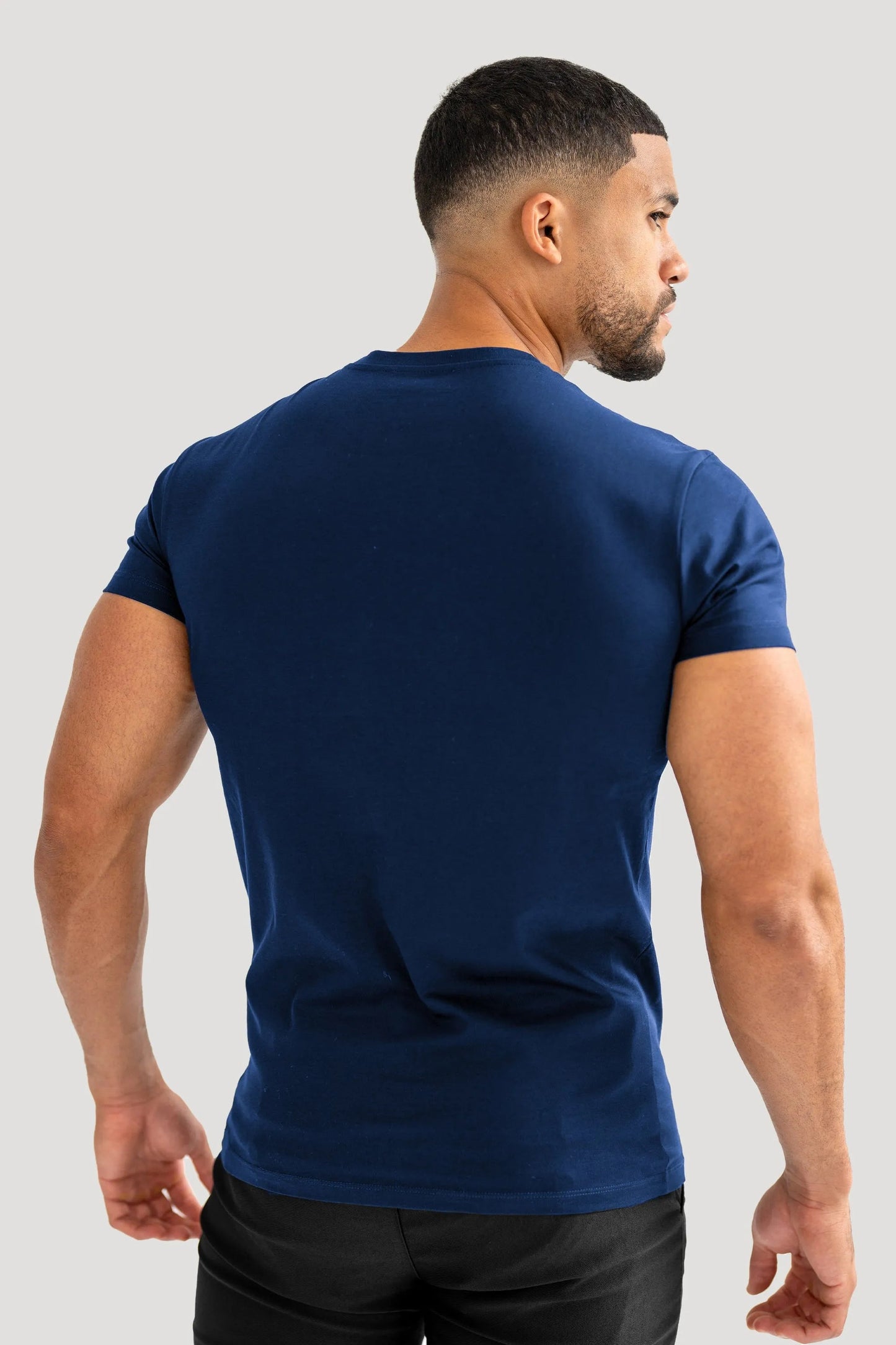 THE MERCERISED T-SHIRT - NAVY BLUE