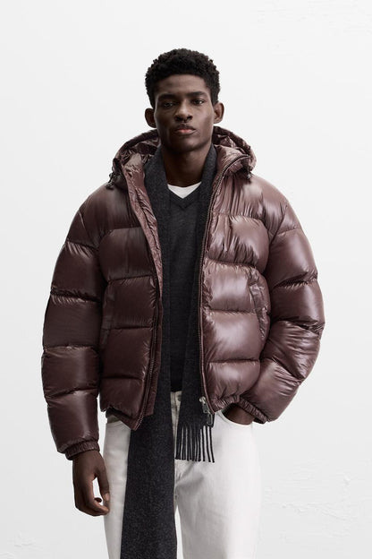 MAYA PUFFER JACKET RED