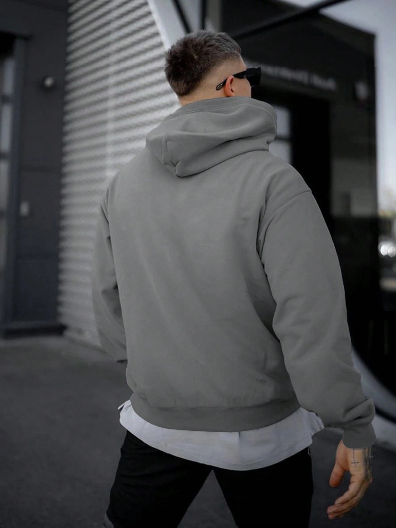 Heren In de mode Effen kleur Hoodie