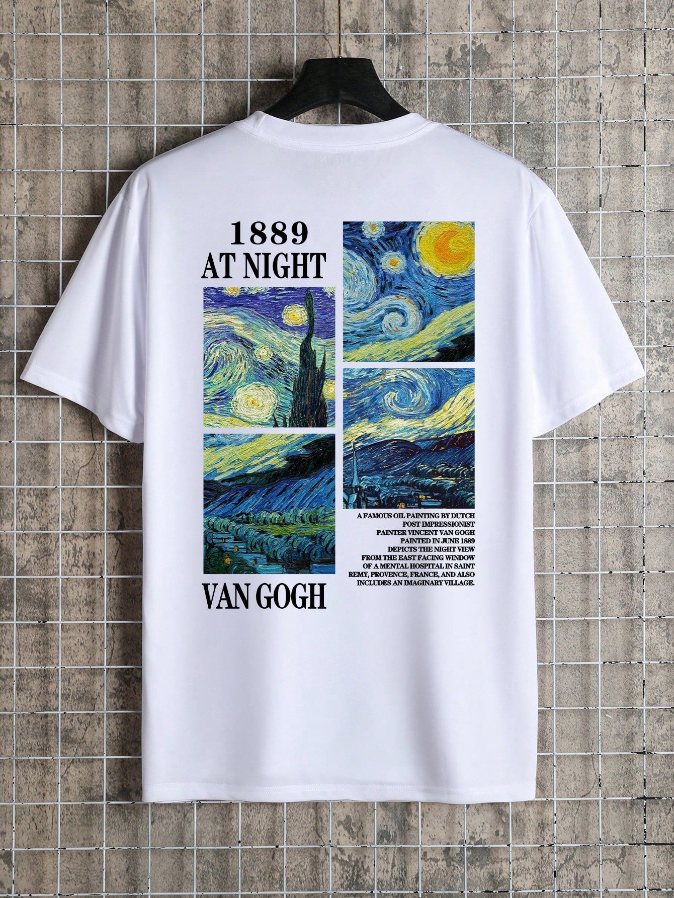 Zomerslogan voor heren, olieverfschilderij, ronde hals, casual T-shirt met korte mouwen