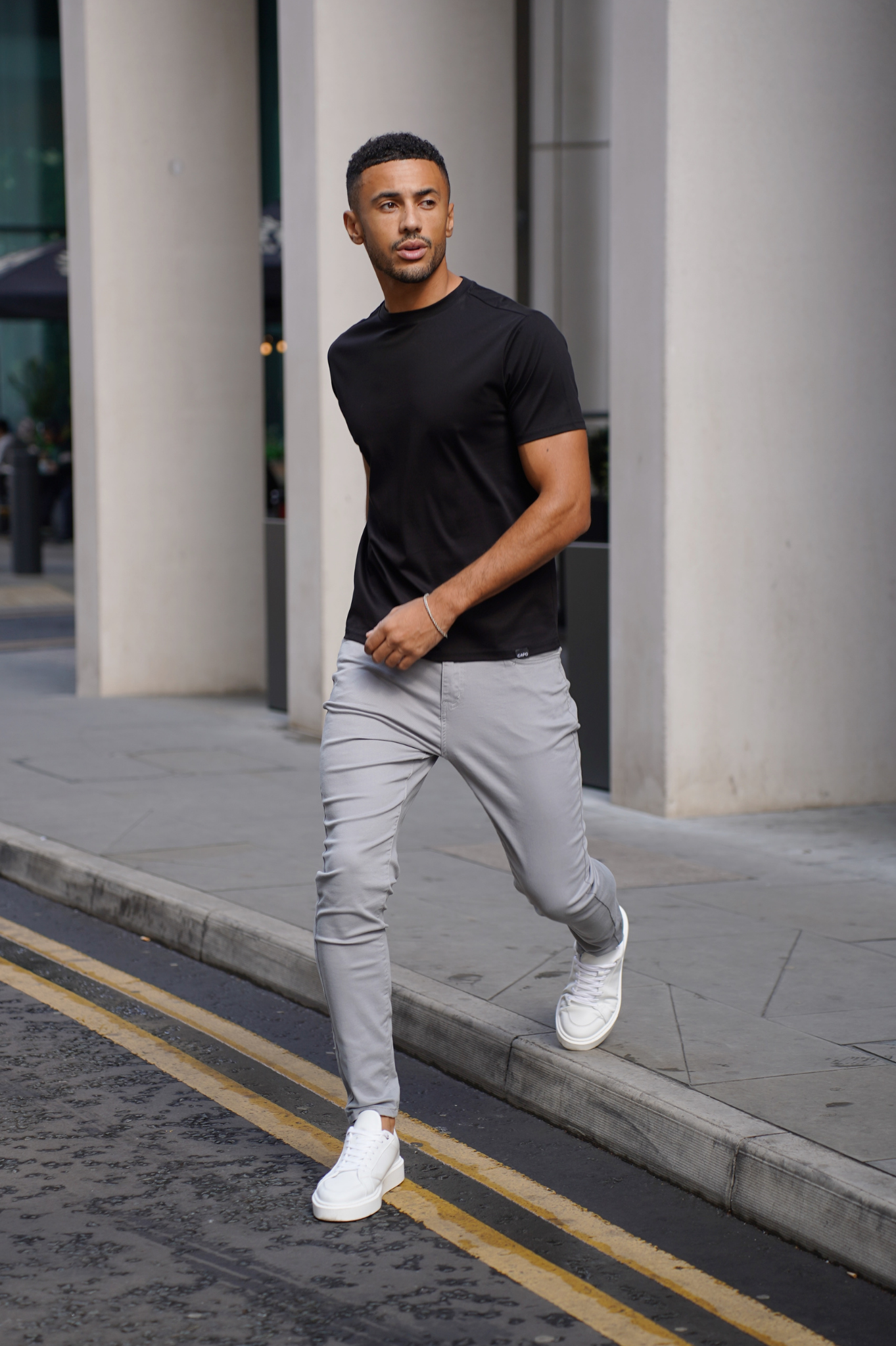 MERCERISED T-Shirt - Black