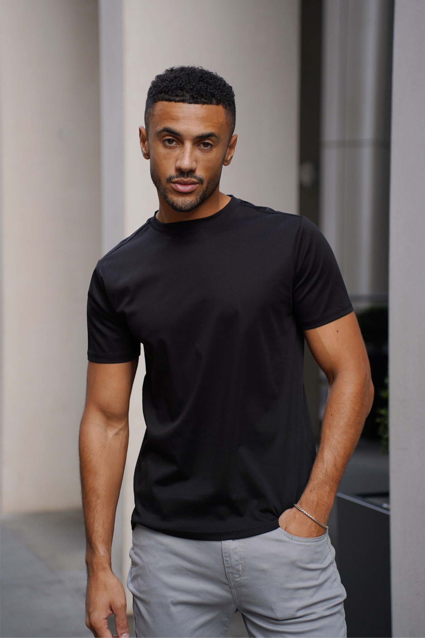 MERCERISED T-Shirt - Black