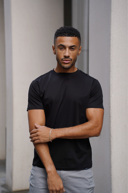 MERCERISED T-Shirt - Black