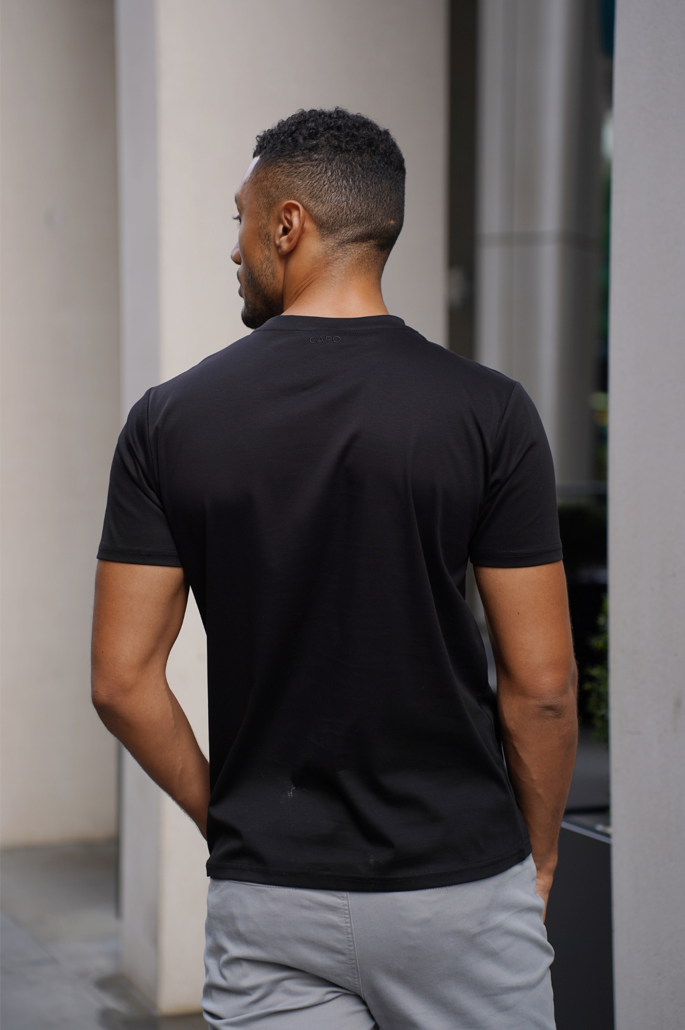 MERCERISED T-Shirt - Black