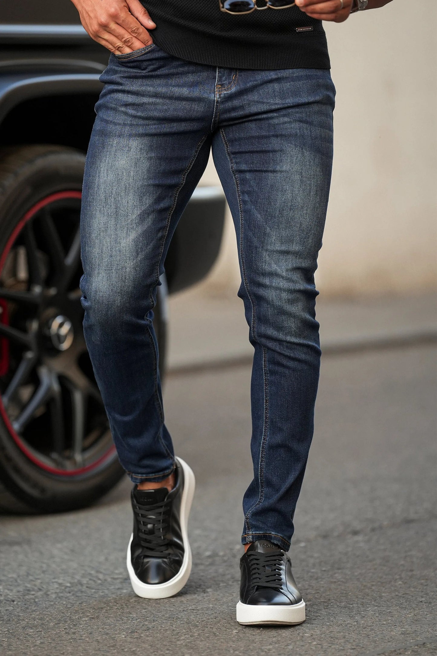 THE JAXON JEANS NAVY BLUE