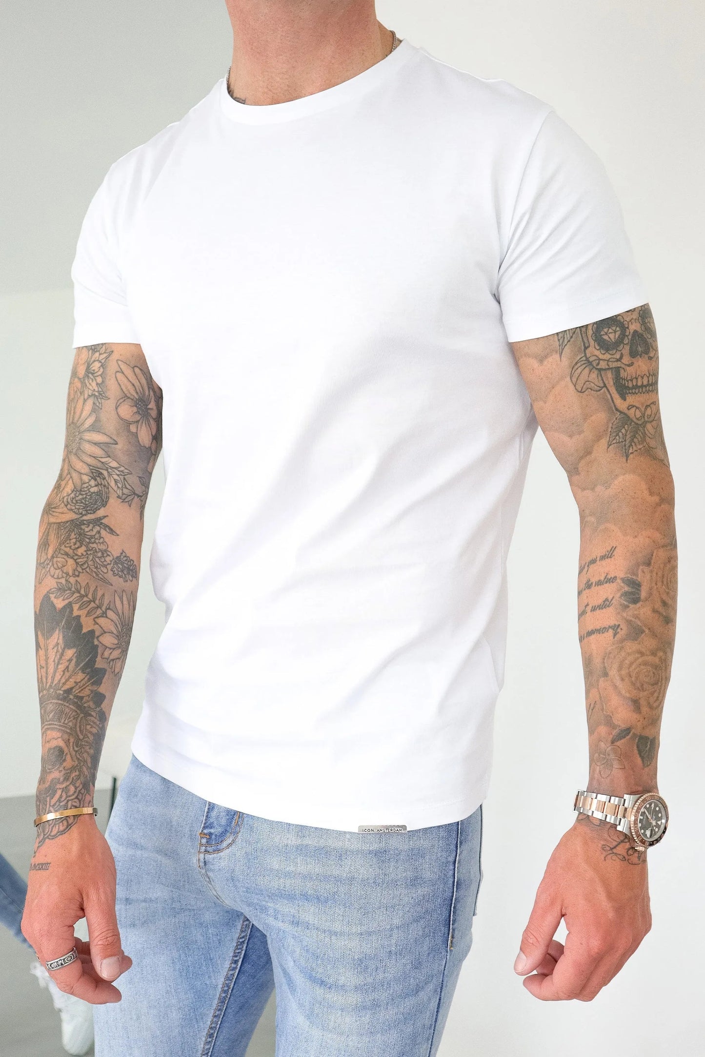 THE MERCERISED T-SHIRT - WHITE