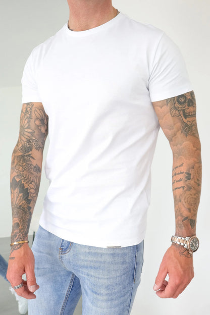 THE MERCERISED T-SHIRT - WHITE